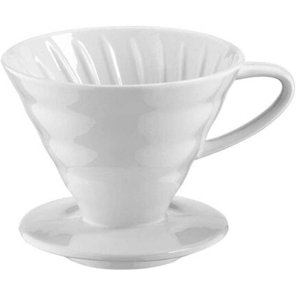 V60 Dripper Seramik Demleme Beyaz